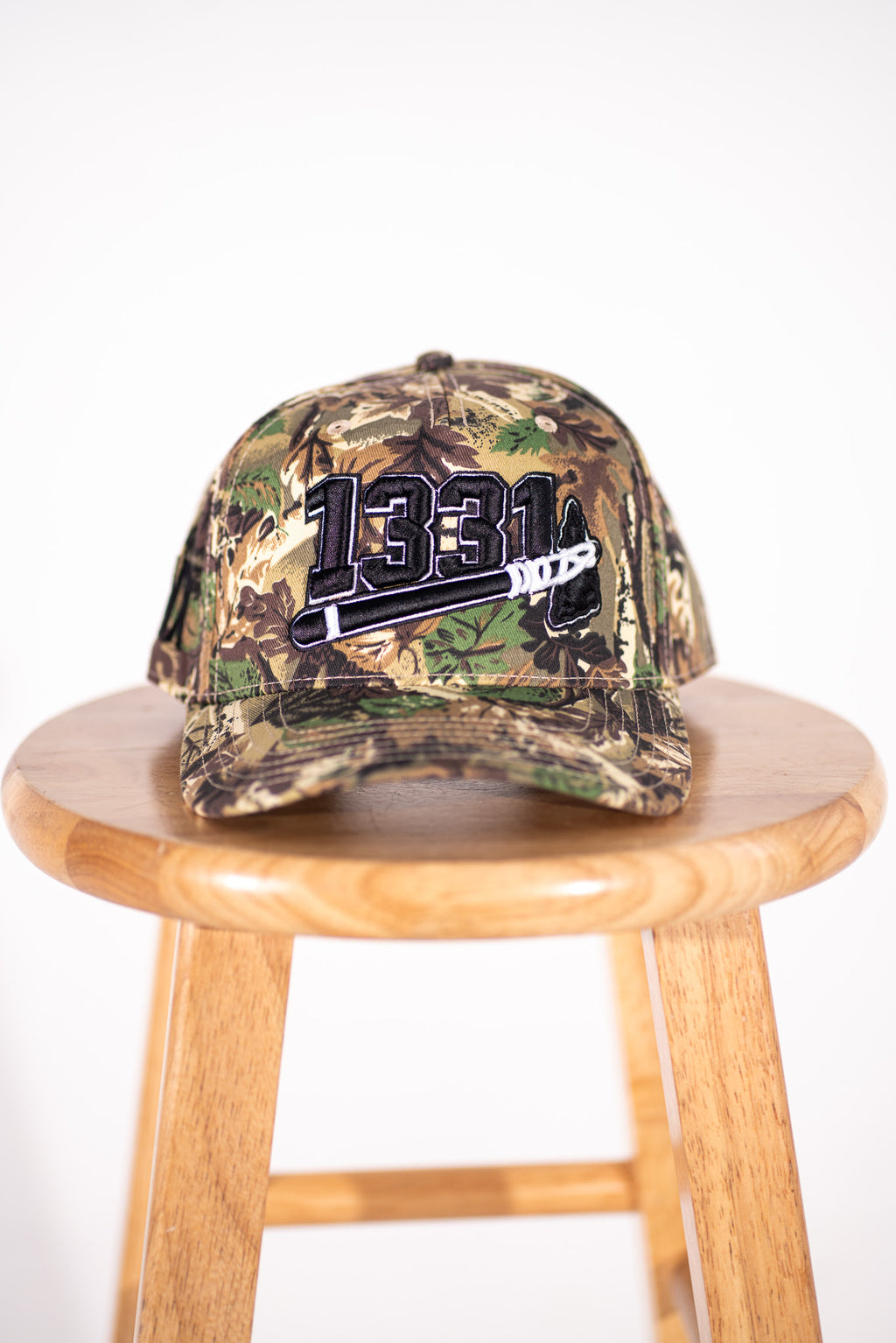 1331 Tomahawk A-Frame Cap camo front view