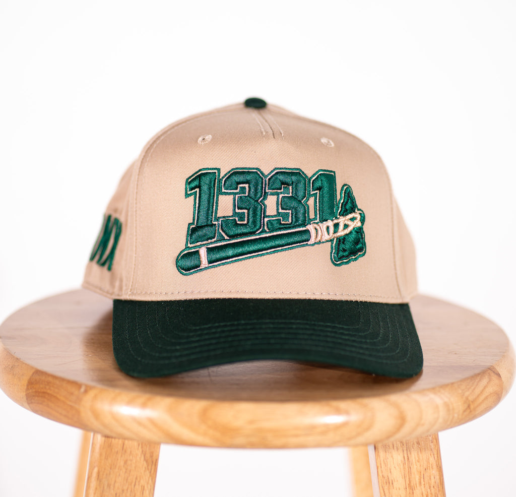 1331 Tomahawk A-Frame Cap cream front view