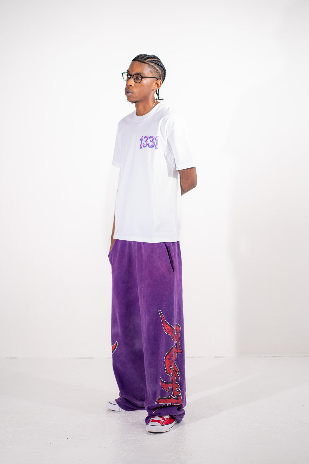 1331 Visions Tee white side model photo
