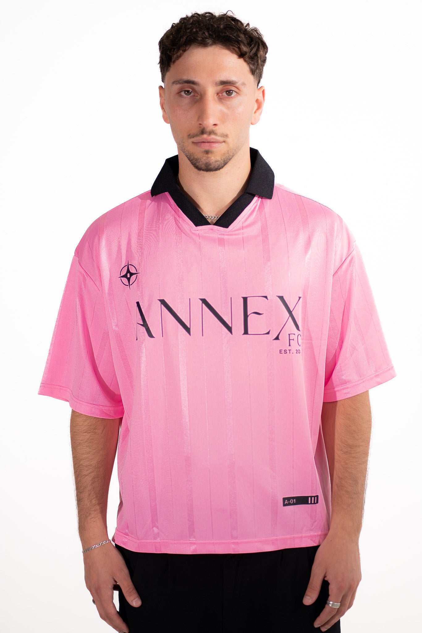 Annex FC Pink Jersey model front view
